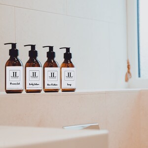 Scented Shower Hand Cream Lotion - Brown Glass bottle 200ml