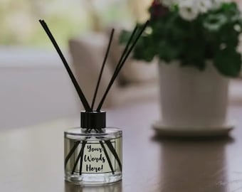 CUSTOM REED DIFFUSER Bottle With Sticks, Diffuser Oil Set, Home Fragrance/Decor, Over 50 Fragrances, Multi Listing