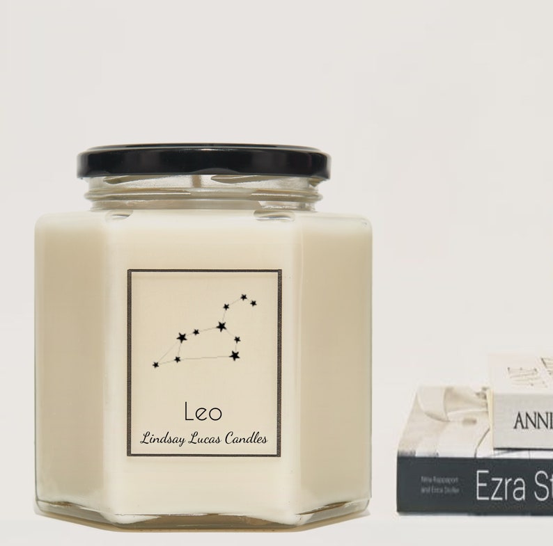 Leo Star Sign SCENTED CANDLE Zodiac Constellation Astrology Etsy UK