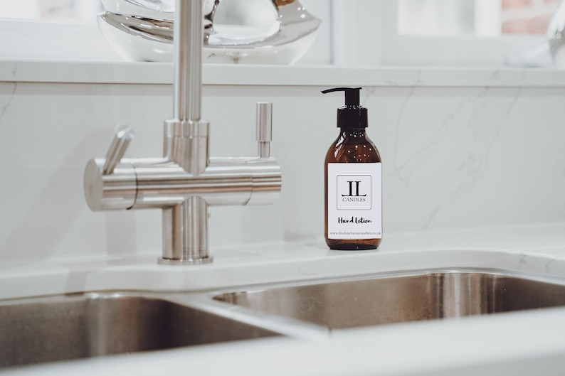 Scented Shower Hand Cream Lotion - Brown Glass bottle 200ml
