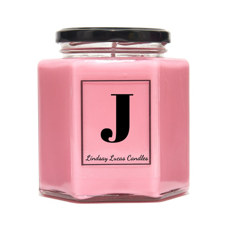 Letter J Alphabet Scented Candle Etsy