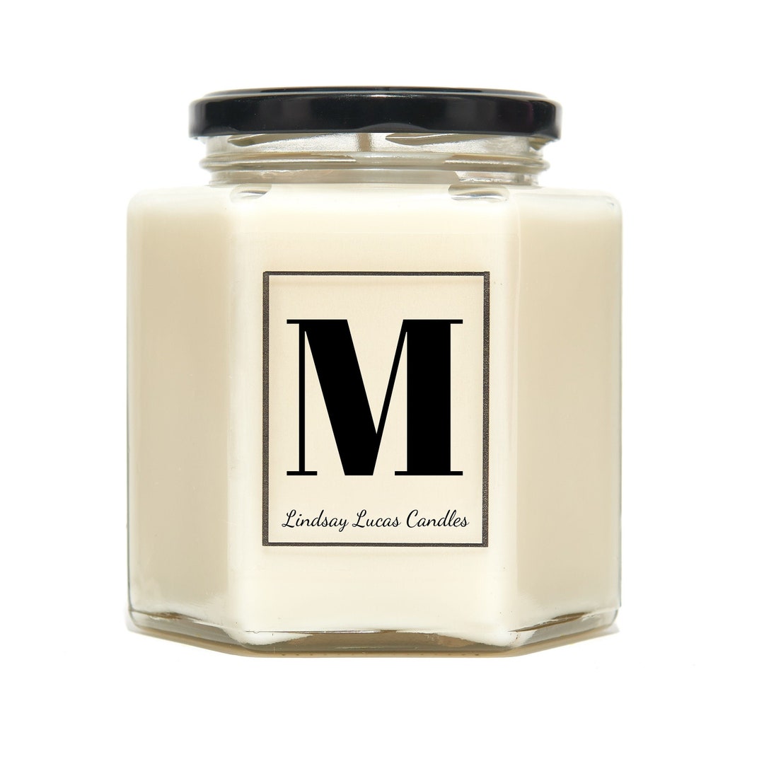 Letter M Warm Cashmere Scented Candle