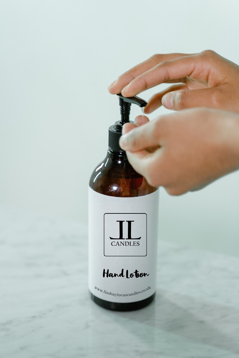 Scented Shower Hand Cream Lotion - Brown Glass bottle 200ml