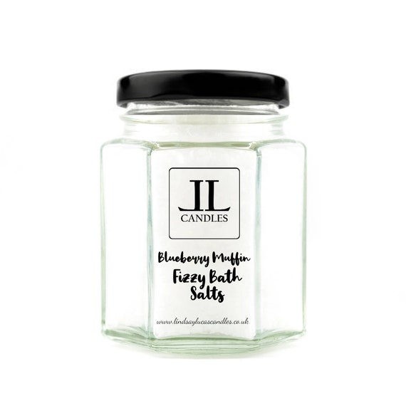 Blueberry Muffin Fizzy Bath Salts, Bath Bomb Salts, Fizzing Bath Salts, Epsom Salts, Therapeutic Salts, Blueberry Muffin Scent