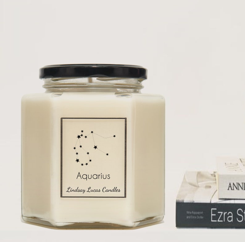Scent of Aquarius Zodiac Candle