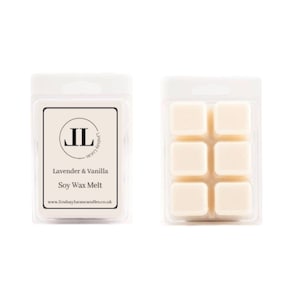 Lavender And Vanilla Soy Wax Melt Strong Scented Soy Wax Snap Bars. Strong Smelling Wax Melts UK Vegan and Cruelty Free 6 Cubes Per Bar
