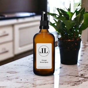 strong scented air freshener room spray vegan and cruelty free 100ml glass bottle