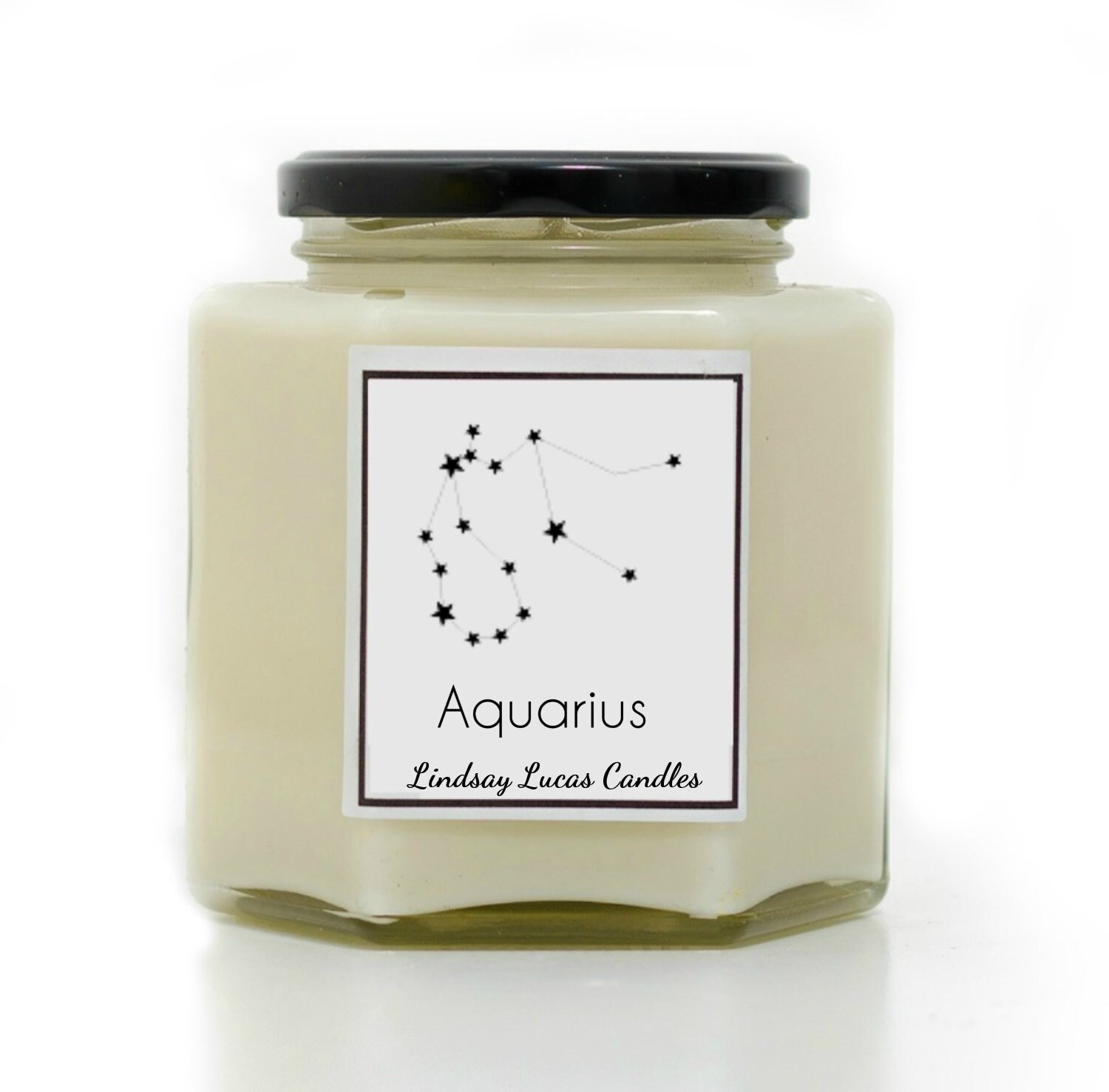 Aquarius Star Sign SCENTED CANDLE Zodiac Constellation Etsy