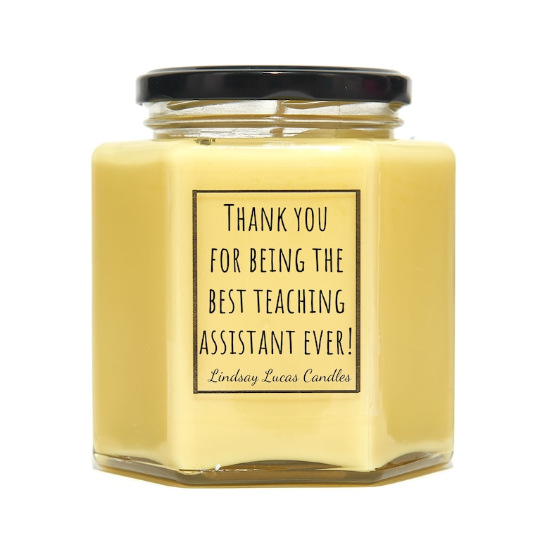 Teaching Assistant Scented Candle Gift, Thank you TA Gift image 2