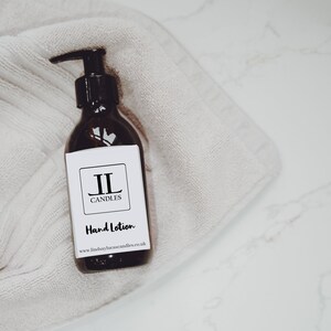 Scented Shower Hand Cream Lotion - Brown Glass bottle 200ml
