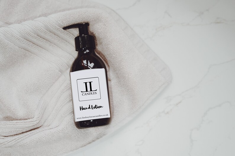Scented Shower Hand Cream Lotion - Brown Glass bottle 200ml
