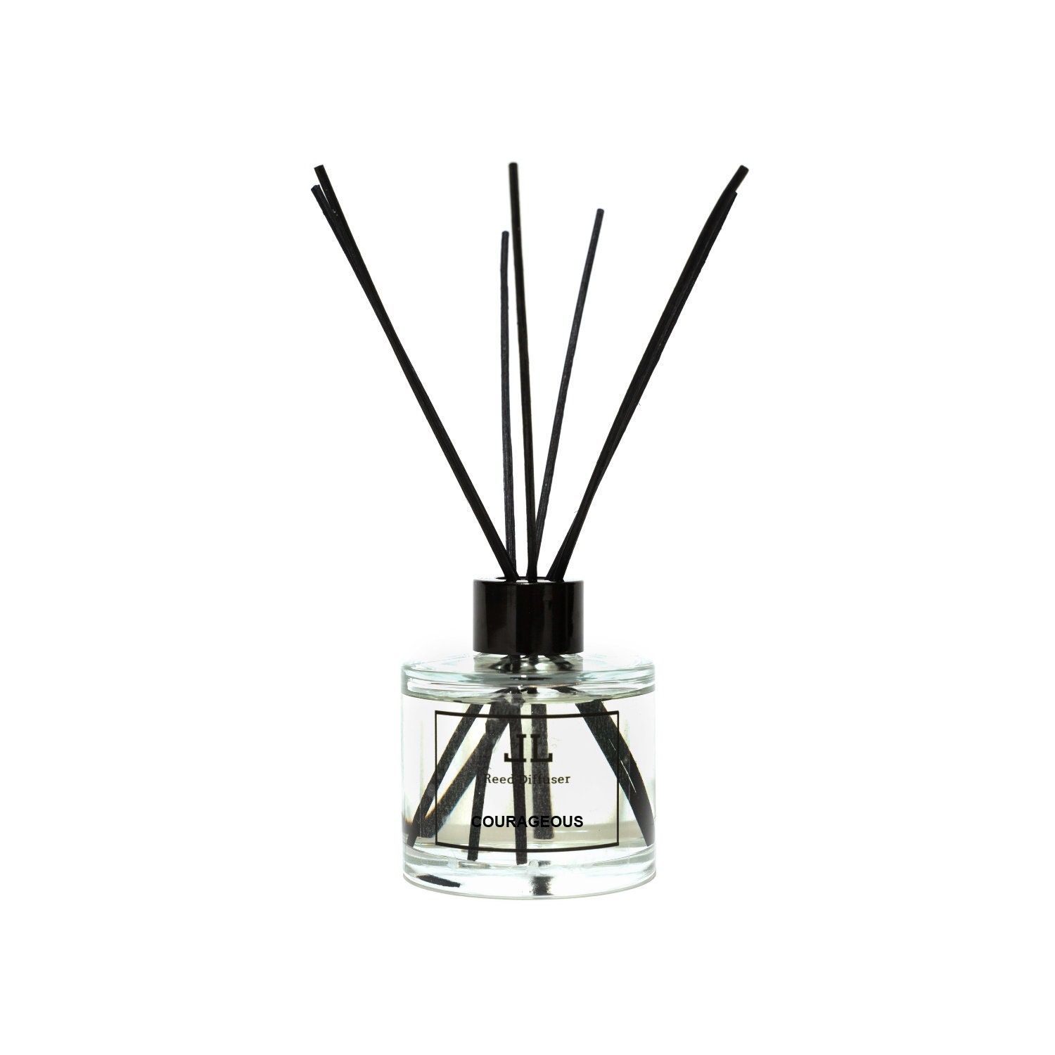 Runde Schilfrohr-Diffusorflasche 100 Ml – 40 Stück Im Karton, Glas Mit Metallkappe, Für ätherische Öle