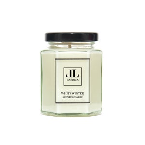 WHITE WINTER Scented Candles, Christmas Soy Wax Vegan Candle - Etsy UK