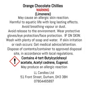 Chocolate Orange Chillies Spicy Scented Candles, Rich Fragrance Soy Wax Vegan Candle image 6