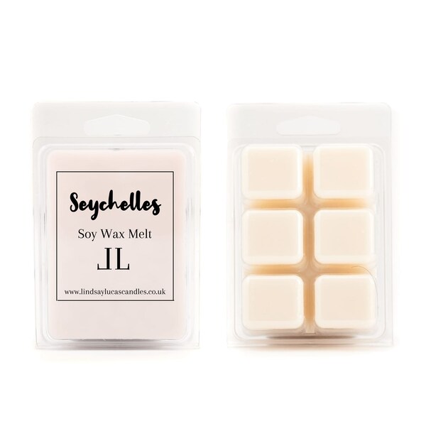 SEYCHELLEN Soy Wax Melt/Tarte, Luxus Duft Strong Melt, Große Wax Melt