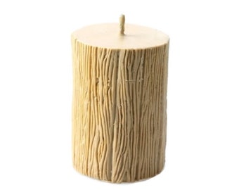 Pillar Candle, Log Candle, Tree Candle, Wood Candle, Soy Candle, Shaped Pillar Candles, Natural Candles, Rustic Candle, Woodland Candles