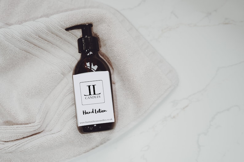 Scented Shower Hand Cream Lotion - Brown Glass bottle 200ml