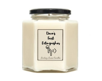 Personalisierte Furzkerze. Lustiges Duftkerzen-Geschenk