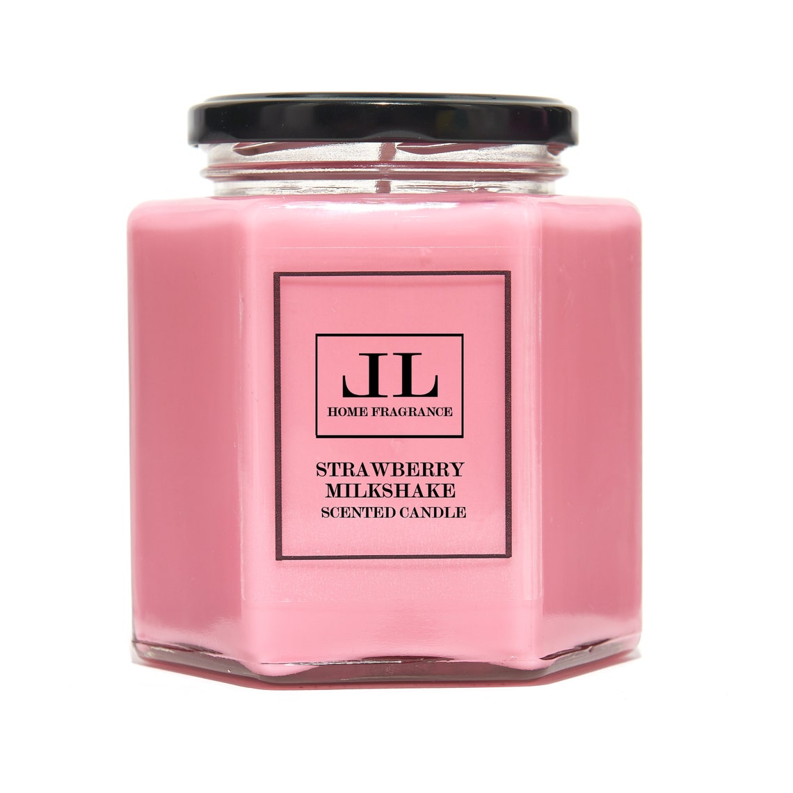 Strawberry Scented Soy Candle Fruity Scent Pink Candles Etsy