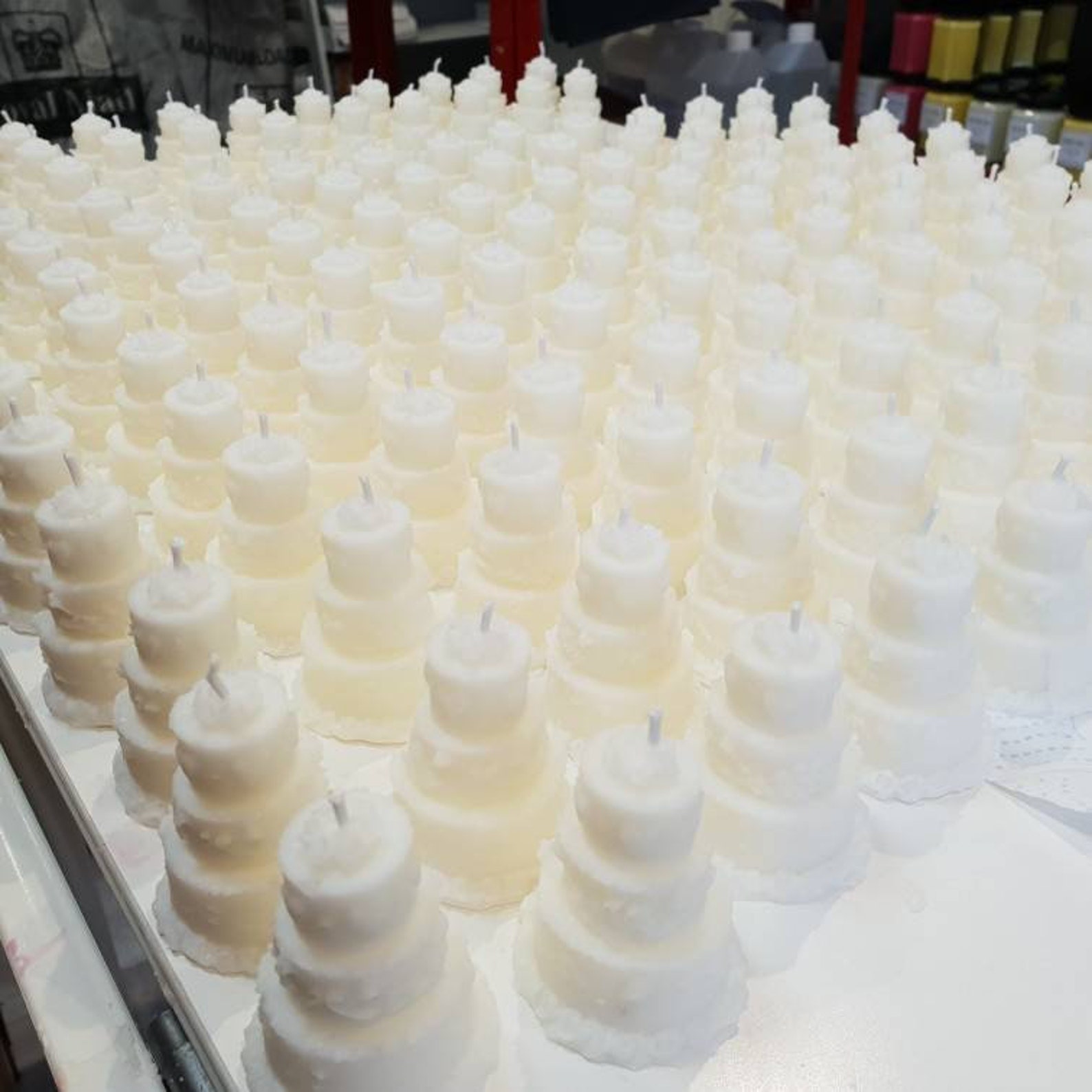 Wedding Favour Candles Wedding Cake Candle Wedding Candle Etsy UK