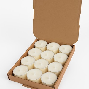 Strong Scented Soy Wax Tea Light Candles, Tea Lights, Multi Listing, OVER 70 FRAGRANCES 12 Per Box