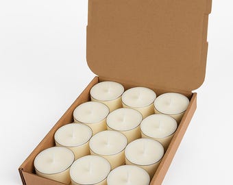 Strong Scented Soy Wax Tea Light Candles, Tea Lights, Multi Listing, OVER 70 FRAGRANCES 12 Per Box