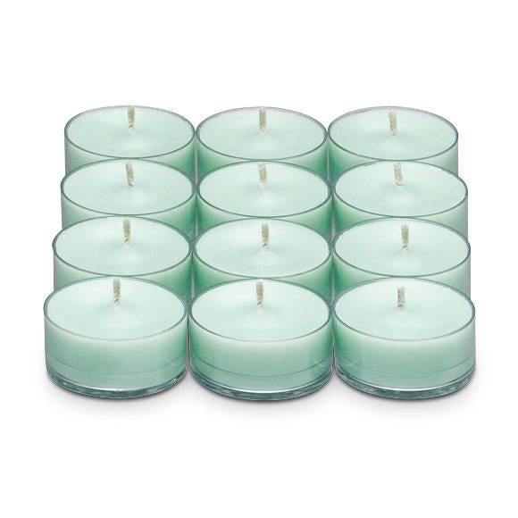 Peppermint Scented Tea Light Candles Peppermint Tea Light Etsy