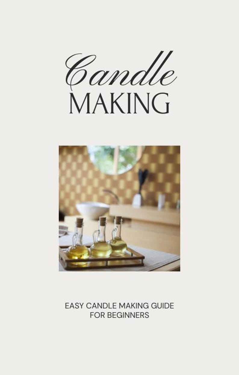 Candle Making Notes Candle Making Ebook for Beginners | Learn to Make Soy Candles at Home ...