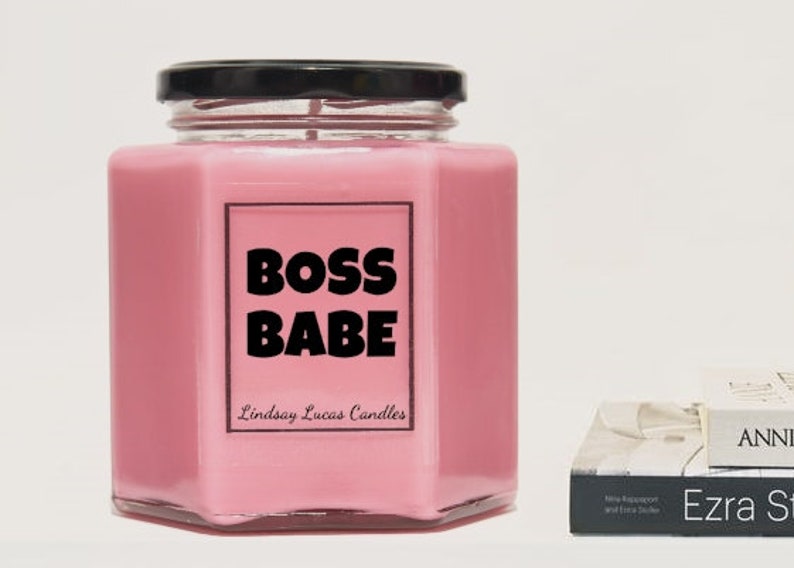 Feminist Motivational Gift For Her Boss Babe Scented Candle