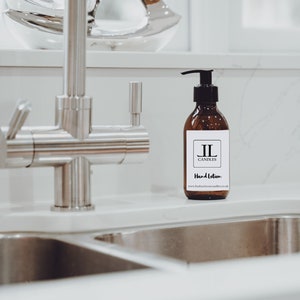 Scented Shower Hand Cream Lotion - Brown Glass bottle 200ml
