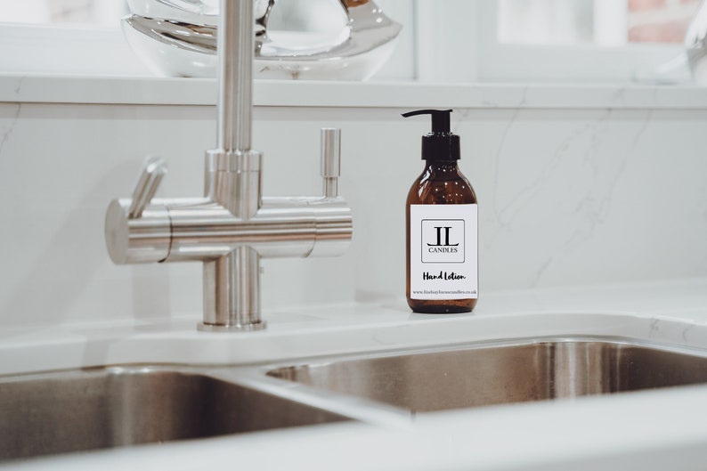 Scented Shower Hand Cream Lotion - Brown Glass bottle 200ml
