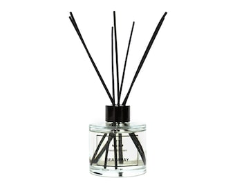 Sea Spray REED DIFFUSER Bottle With Sticks, Fresh Scented Masculine Home Fragrance