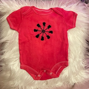 Rote Gitarre Punk Rock Onesie