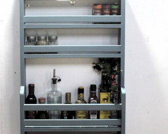 Spice Rack Kitchen Wall Shelf Larder Door Rack Pantry Storage Shelving