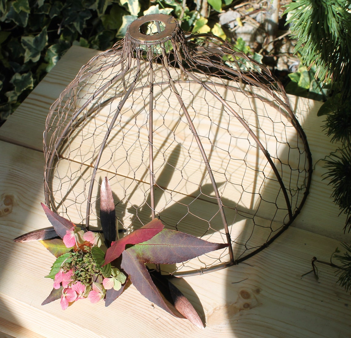 Birdcage Light Rustic Light Lampshade Pendant Lightshade Etsy UK