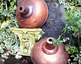 Copper Lampshade: Steampunk Industrial Barn Light, Loft Lighting