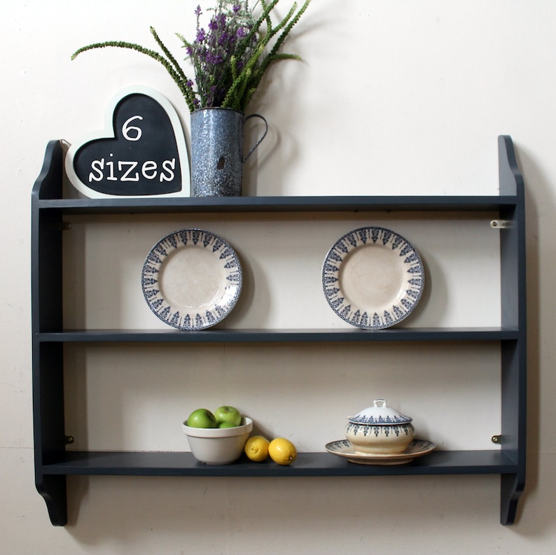 Shelf Wall Shelf Bookcase Display Unit Painted Colours Etsy UK