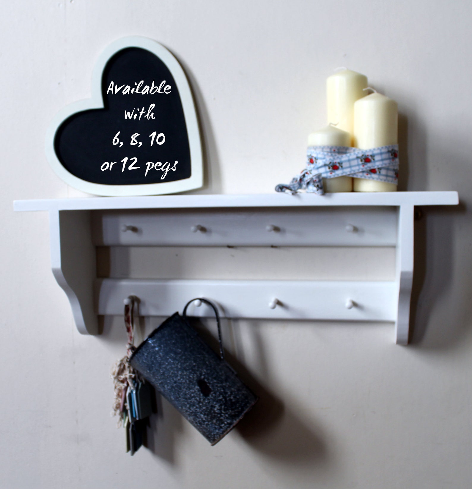 Little Shelf With Pegs Shaker Pegs Shelf Children Room Etsy