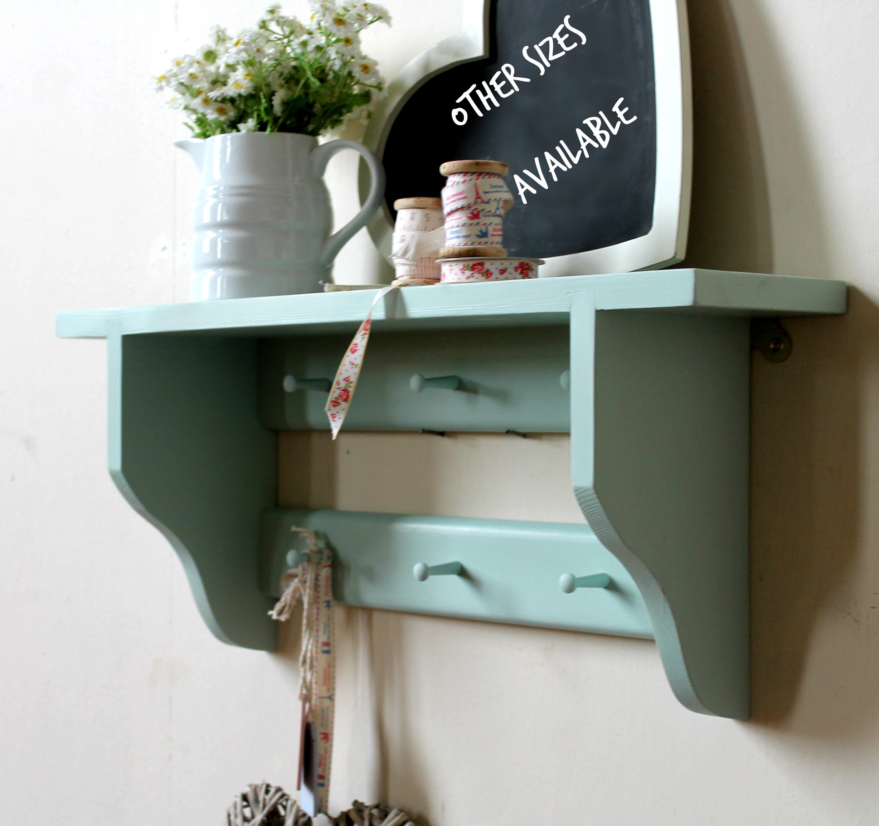 Little Shelf With Pegs Shaker Pegs Shelf Children Room Etsy