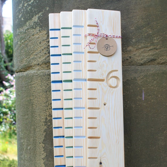 Growth Chart Giant Wooden Ruler : Kids Room Wall Decor