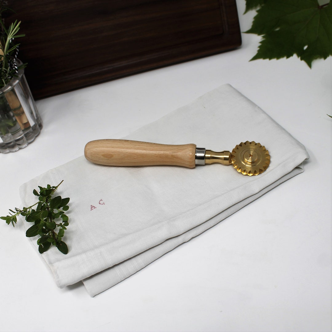 Italian Brass Pasta Cutting Wheel Ravioli Cutter Italian Pasta Tool