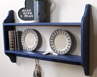 Wooden Shelf Wall Mounted Storage For Kitchen