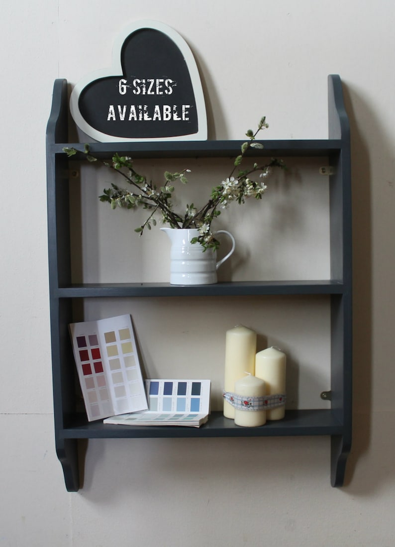 Shelf Wall Shelf Bookcase Display Unit Painted Colours Etsy UK