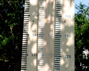 Giant ruler growth height chart METRIC