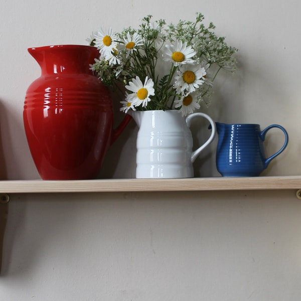 Etagère En Bois Massif|Rangement Rustique|Meuble Peint|Rangement Bébé|Etagère De Cuisine| Etagère A Un Niveau