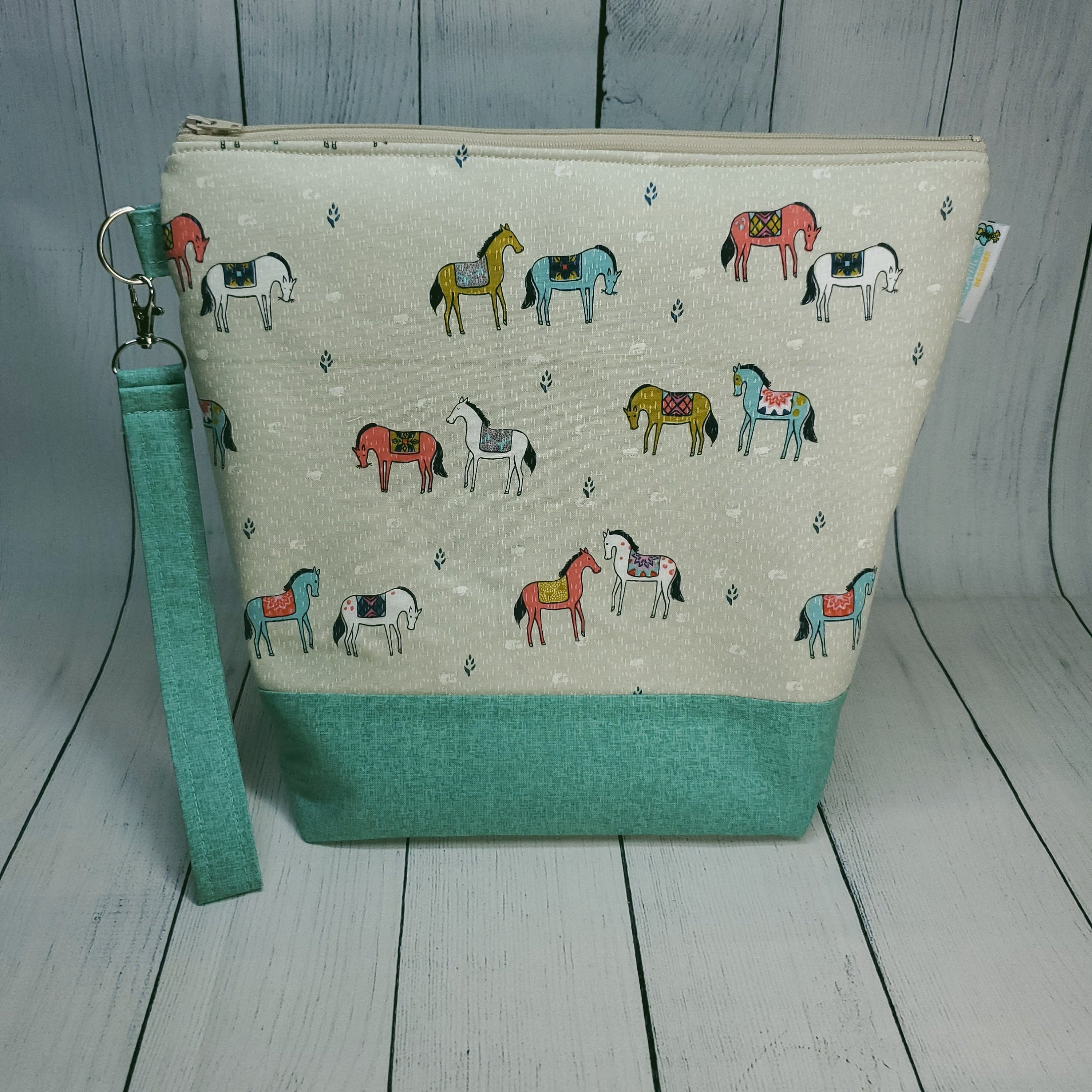 sheep knitting bolsa