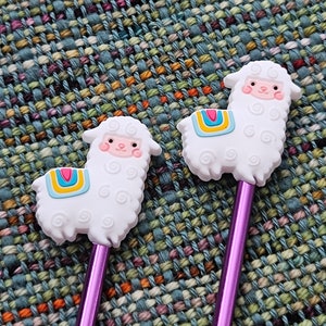 Llama / Alpaca Needle Stopper Protector - set of 2 needle point protectors, made from silicone rubber NS12 -select color