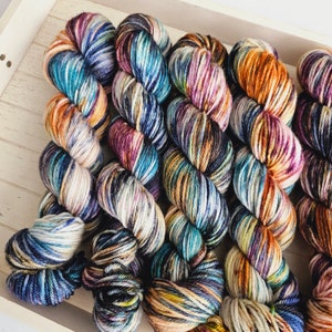 Sweater Weather Select Worsted Superwash Merino Wool Hand-dyed Variegated indie dyed Yarn Y032 image 3