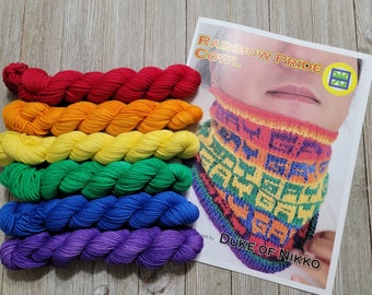 Yarn Set, Yarn Kit, Shawl Kit, untreated merino, blue yarn, purple yarn,  multicolored yarn, aplcrafts, knitting, crochet, hand dyed yarn