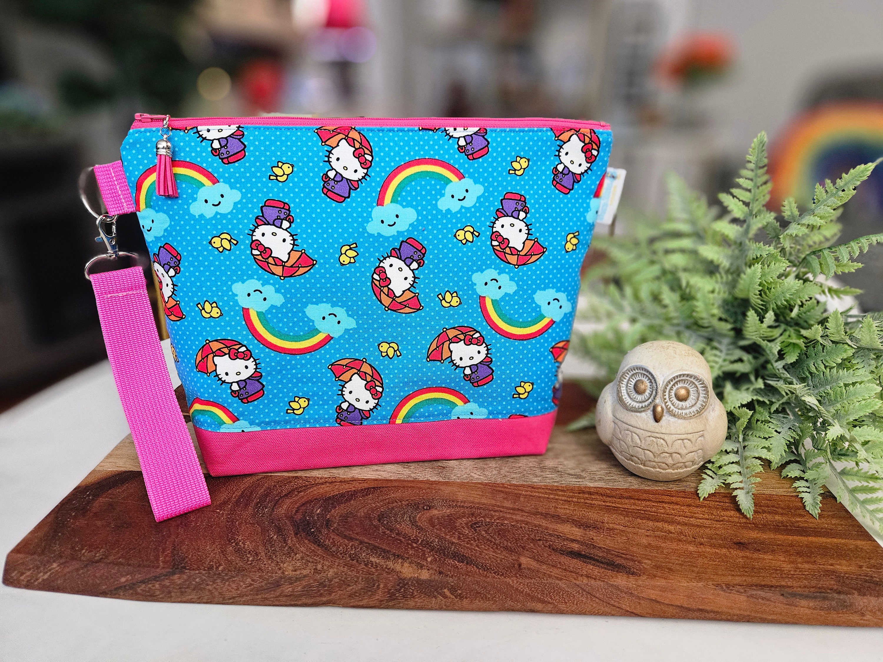 Hello Kitty! Knitting Project Bag, Medium Size Zipper Bag